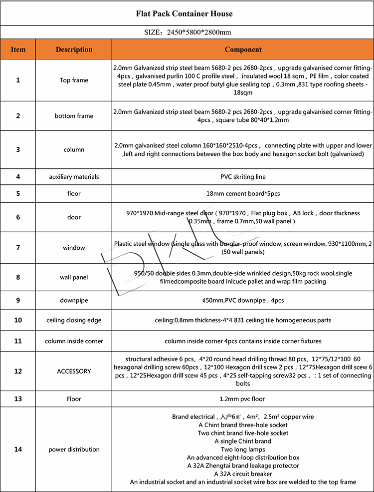flat pack container house china