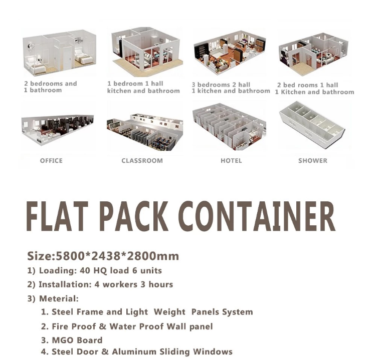 flat pack containers office