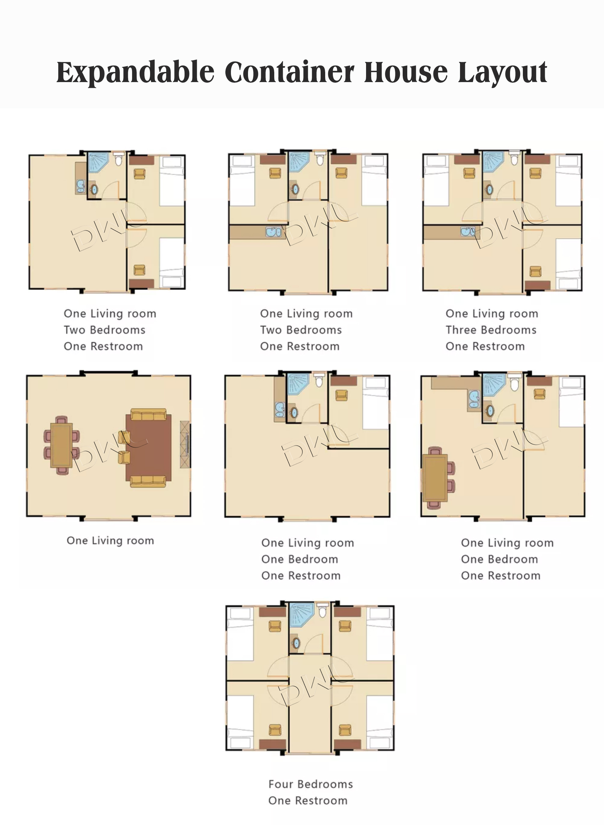 20ft expandable container house